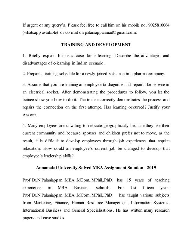 henley mba assignments free answers for homework